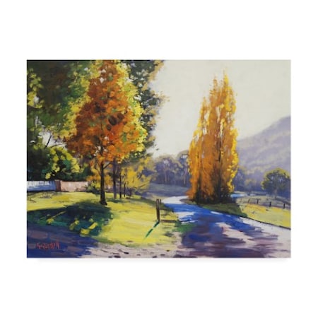 Graham Gercken 'Autumn Light Park' Canvas Art,14x19